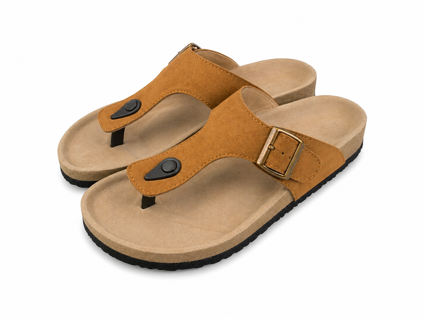 Men’s Toe Ring Sandals | Vegan Leather – Tan
