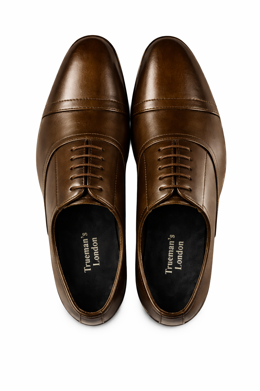 Men’s Cap Toe Oxford Shoes | Crust Leather - Brown