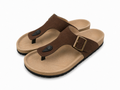 Men’s Toe Ring Sandals | Vegan Leather – Brown