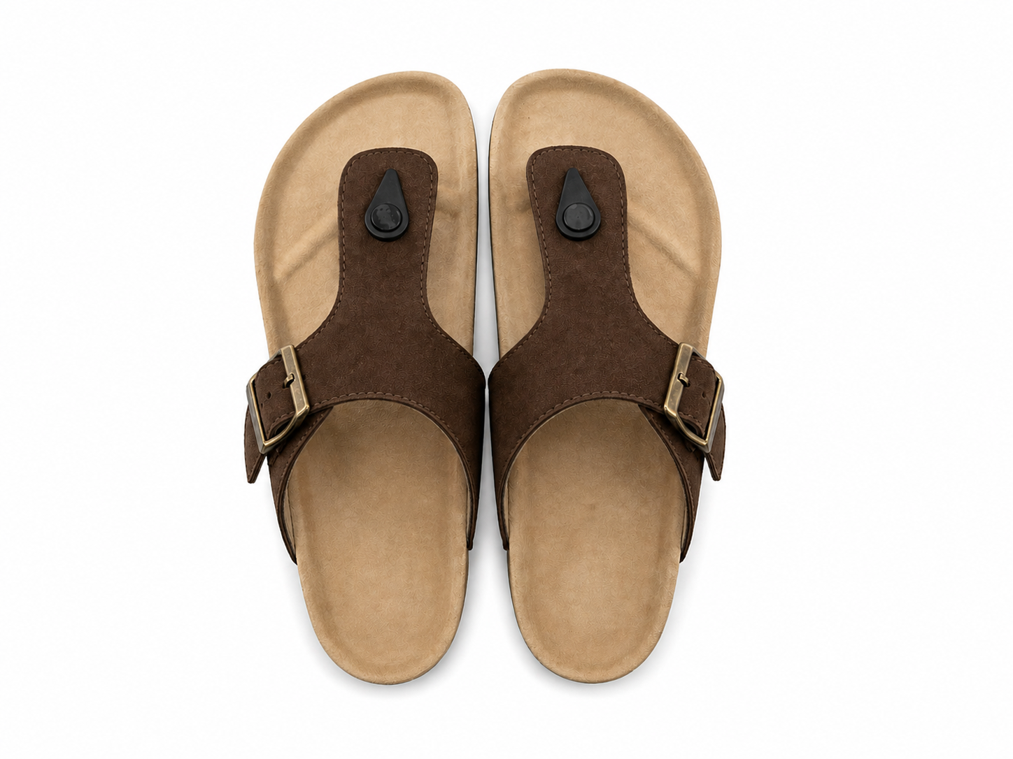 Men’s Toe Ring Sandals | Vegan Leather – Brown
