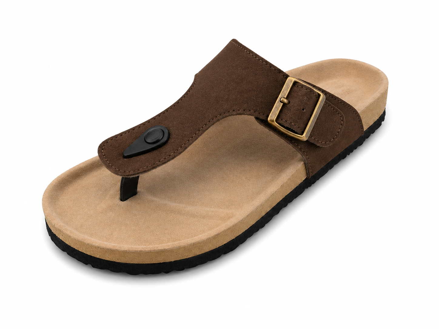 Men’s Toe Ring Sandals | Vegan Leather – Brown