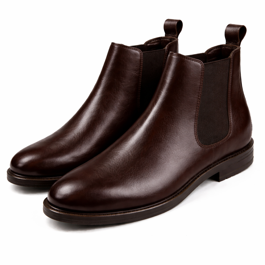 Men’s Chelsea Boots | Vegan Leather (Mild Leather Look) - Brown