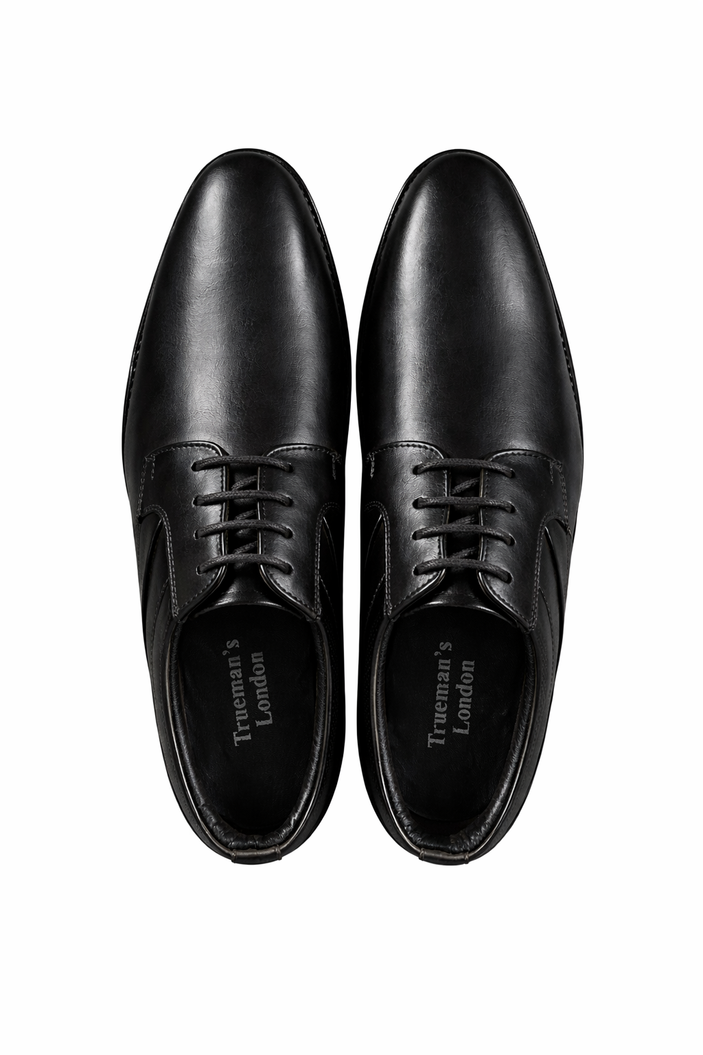 Men’s Saddle Derby Shoes | Crust Leather - Black
