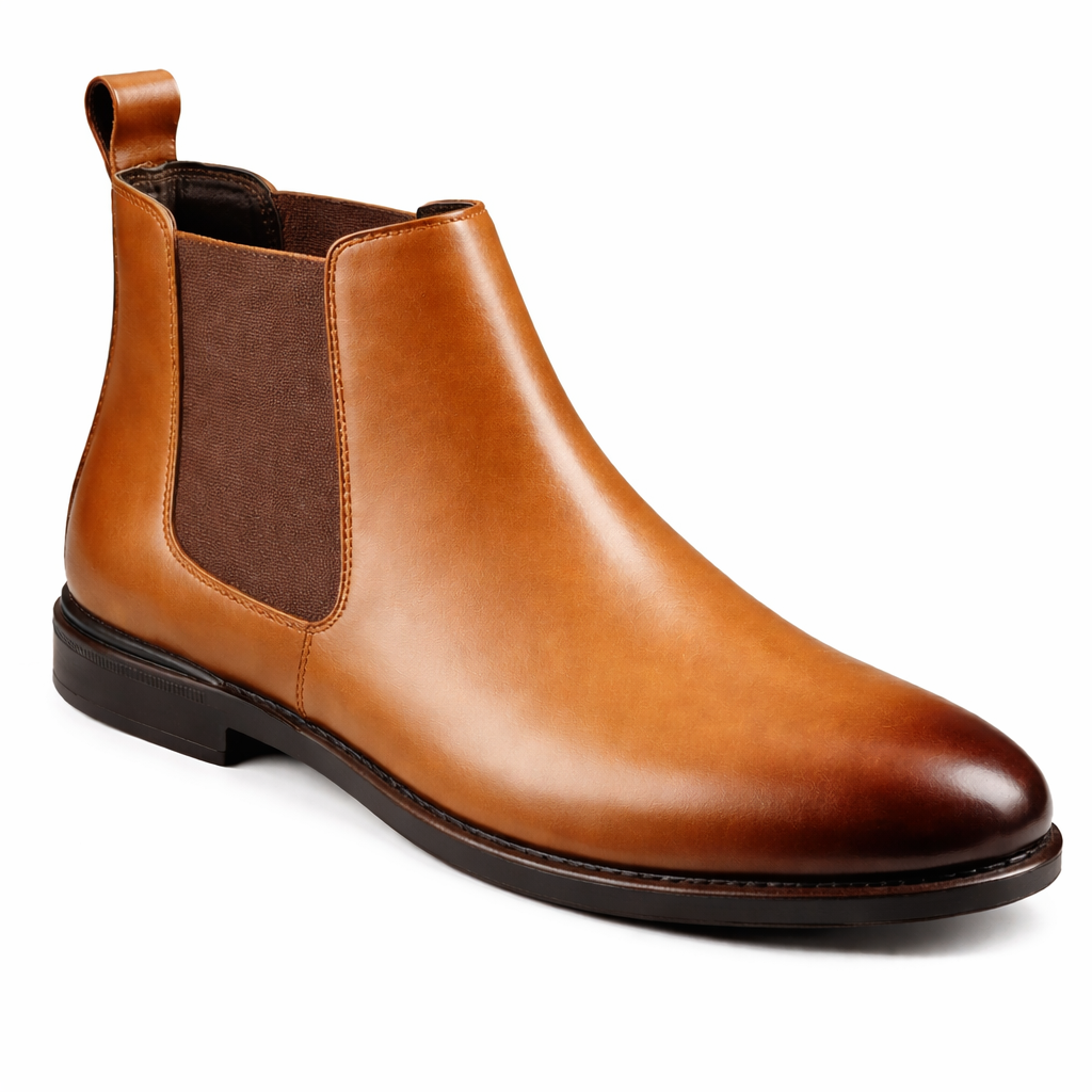 Men’s Chelsea Boots | Vegan Leather - Tan