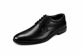 Men’s Saddle Derby Shoes | Crust Leather - Black