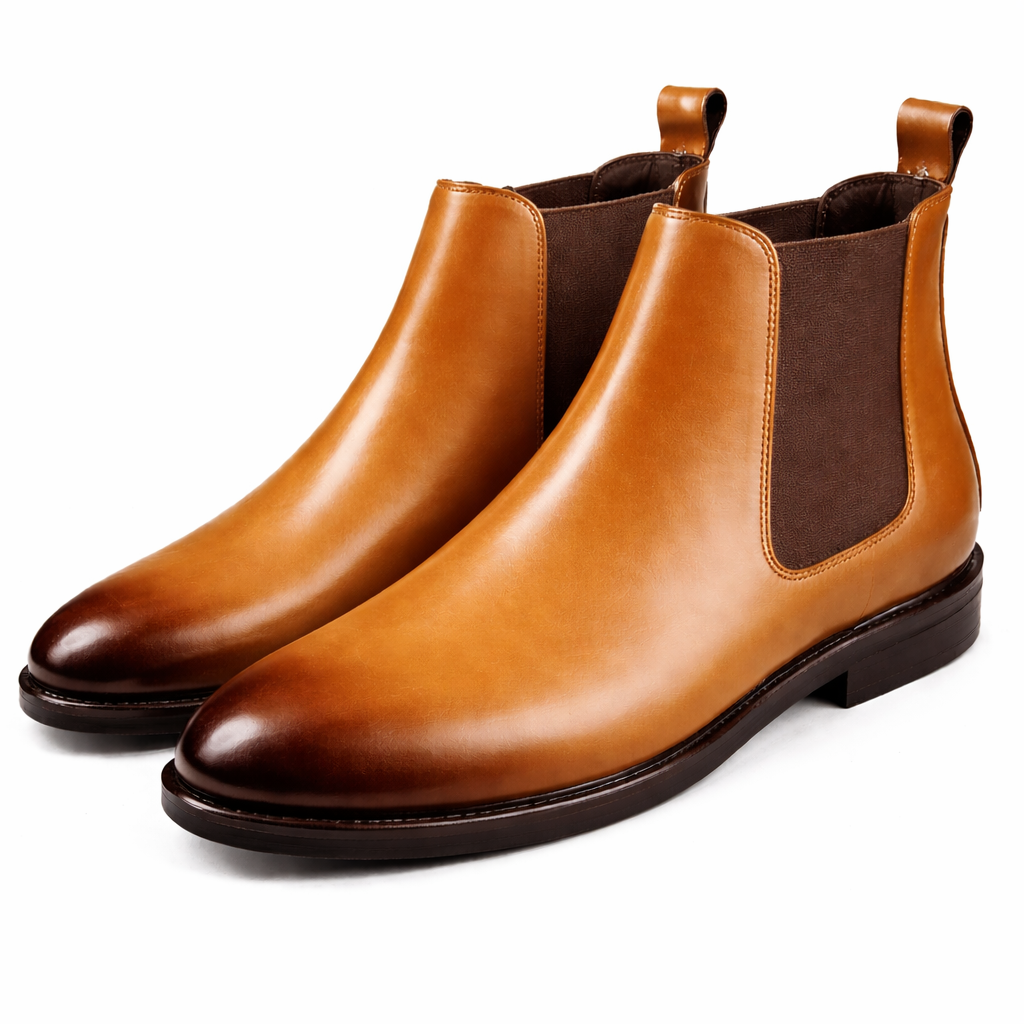 Men’s Chelsea Boots | Vegan Leather - Tan