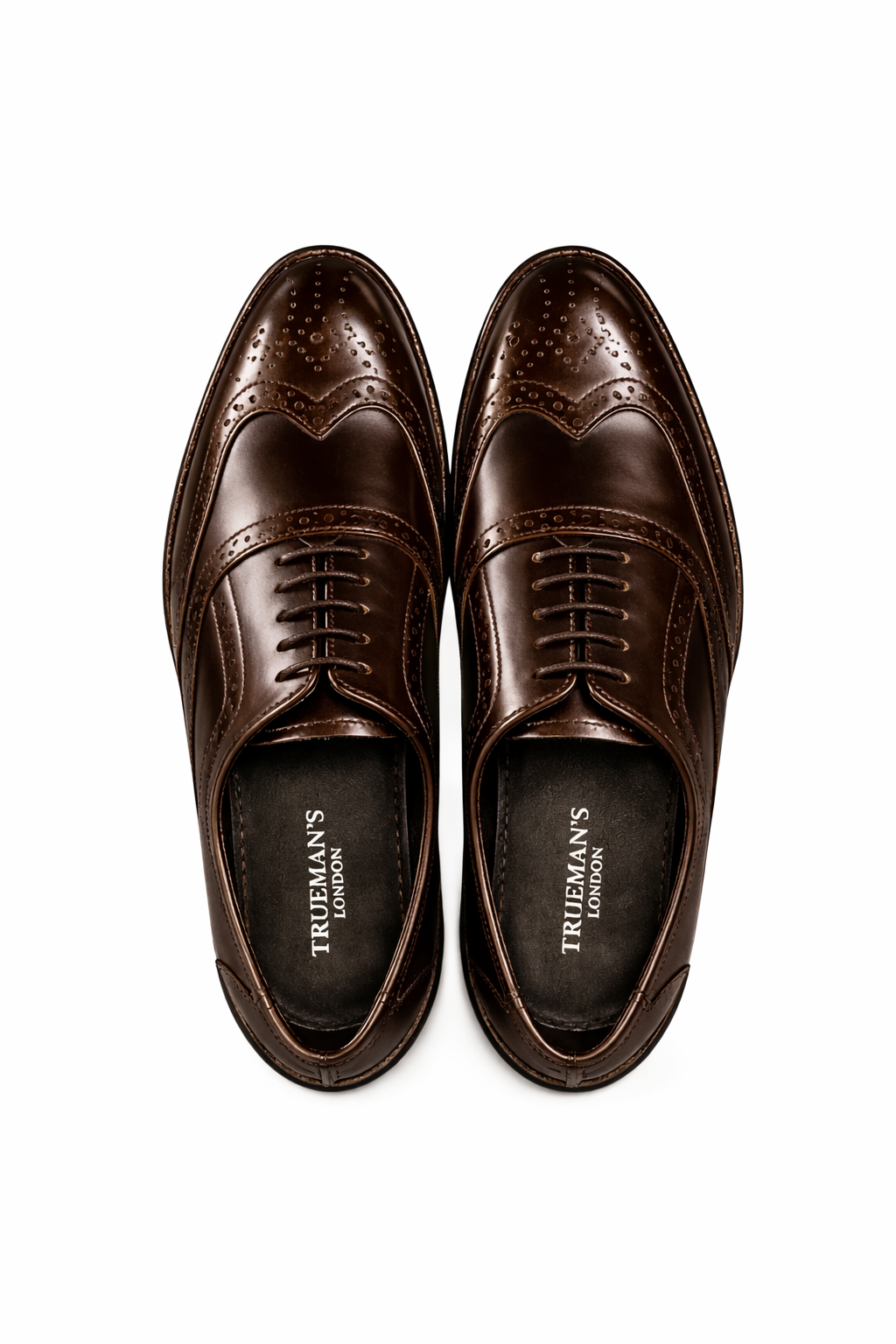 Men’s Classic Brogue Shoes | Vegan Leather - Brown