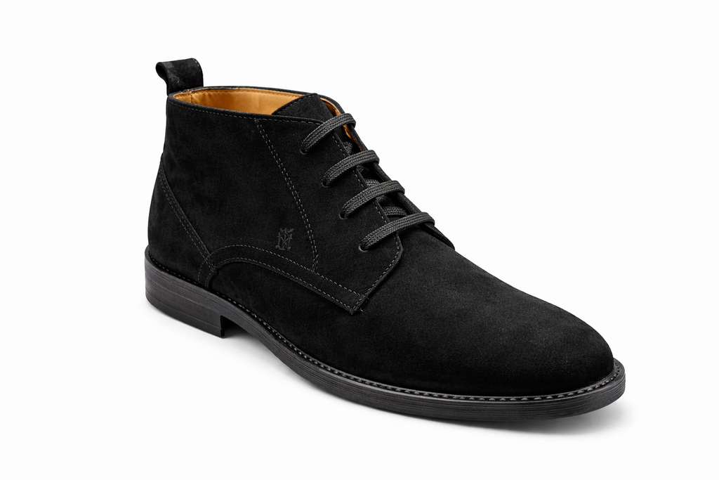Men’s Chukka Boots | Suede Leather - Black