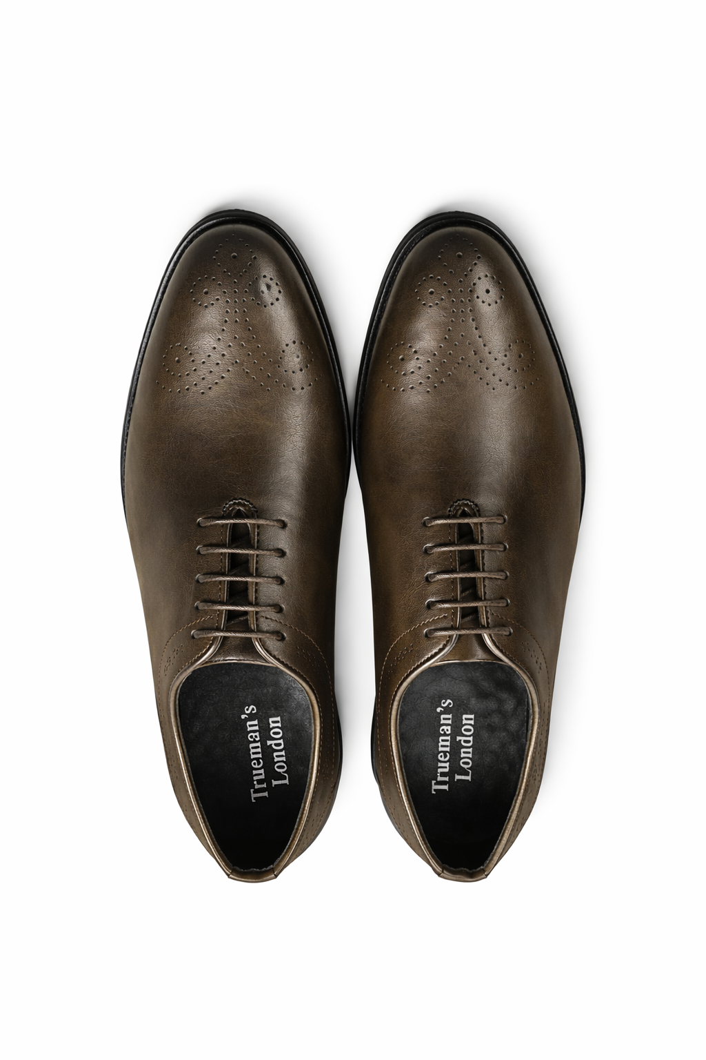 Wholecut Oxford Shoes | Crust Leather - Brown