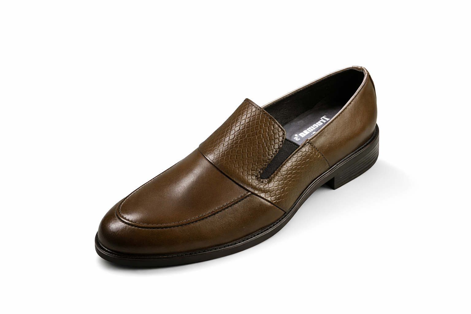 Men’s Apron Toe Loafers | Crust Leather - Brown