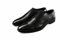 Men’s Cap Toe Oxford Shoes | Crust Leather - Black