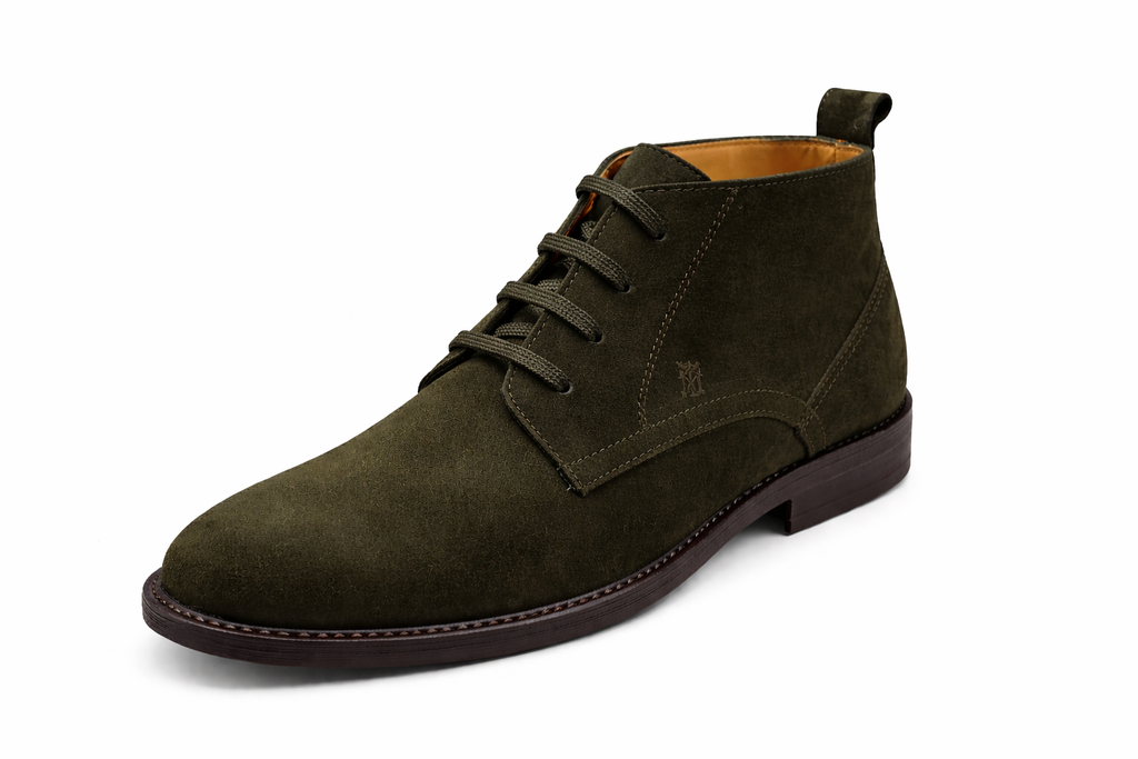 Men’s Chukka Boots | Suede Leather - Olive