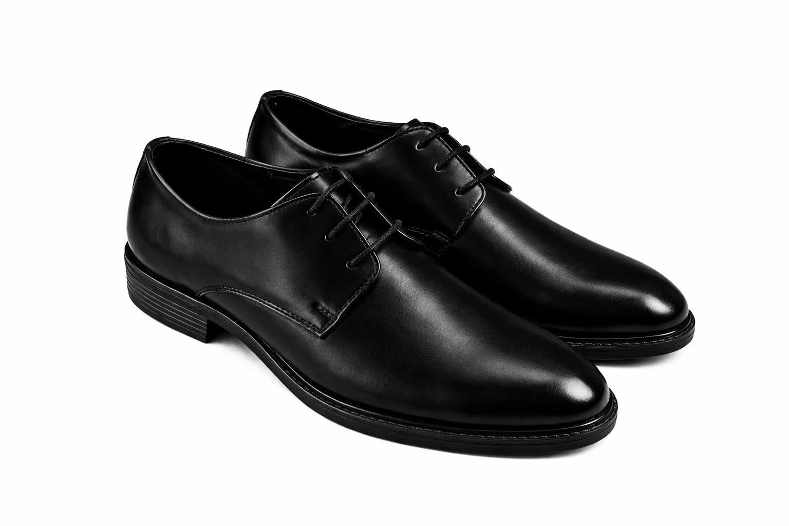 Men’s Plain Derby Shoes  | Vegan Leather