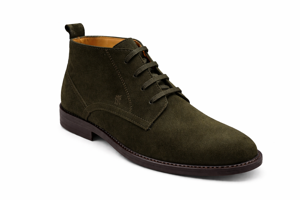 Men’s Chukka Boots | Suede Leather - Olive