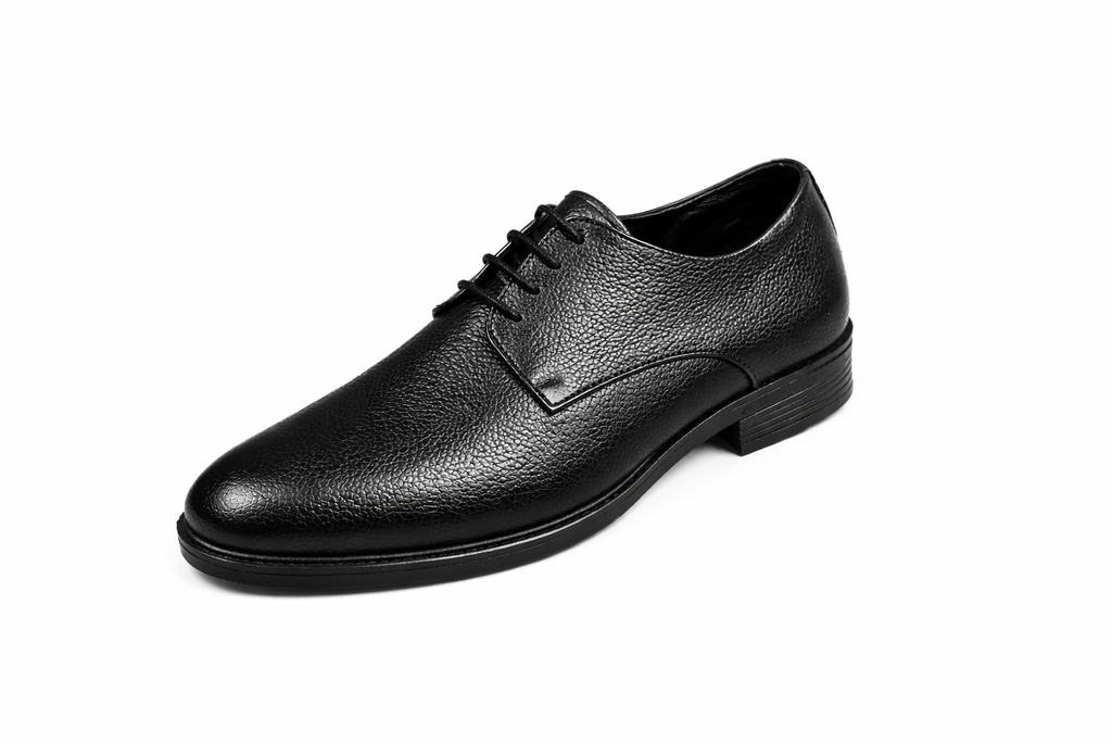 Men’s Plain Derby Shoes | Mild Leather - Black