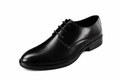 Men’s Plain Derby Shoes | Crust Leather - Black