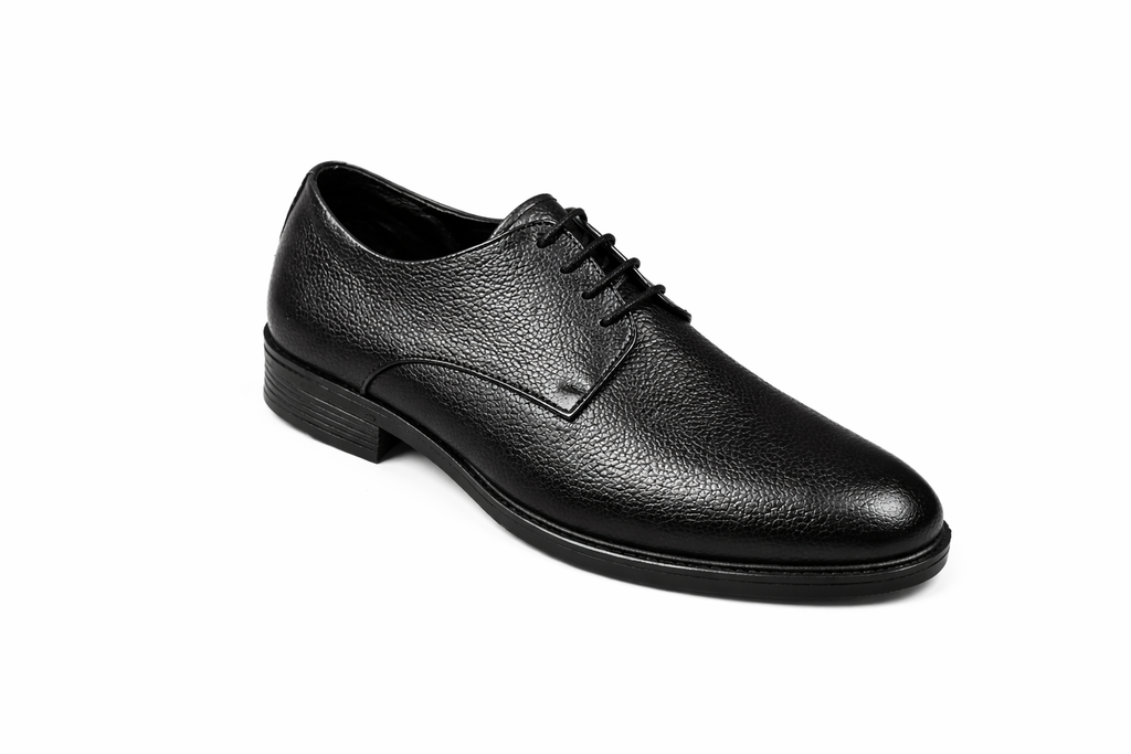 Men’s Plain Derby Shoes | Mild Leather - Black
