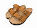Men’s Double Strap Sandals | Vegan Leather – Tan