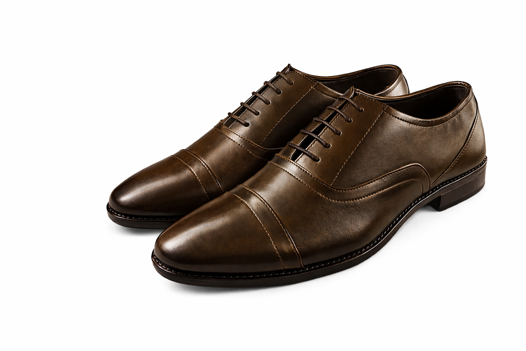 Men’s Cap Toe Oxford Shoes | Crust Leather - Brown
