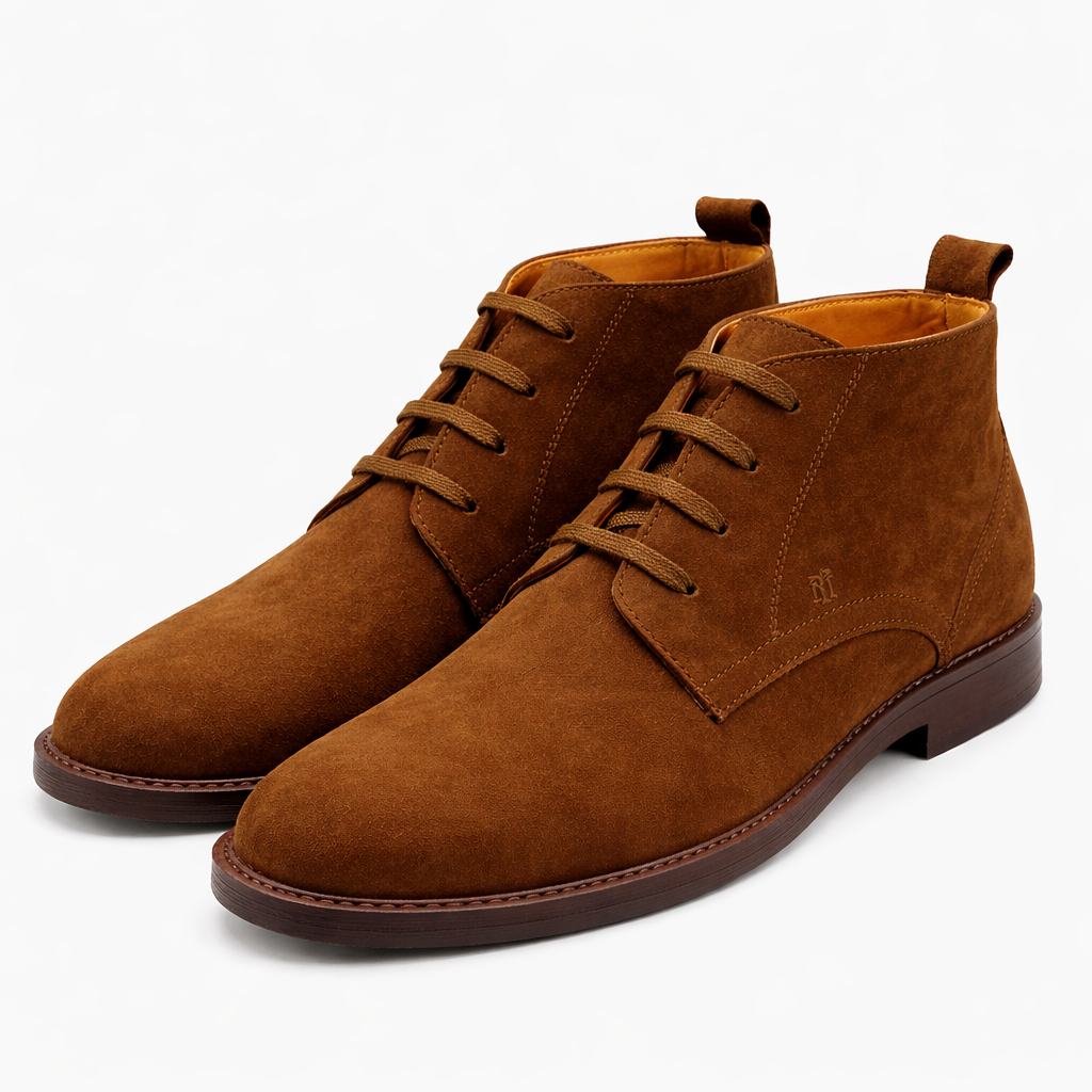 Heritage Suede Chukka Boots – Tan - Image 2