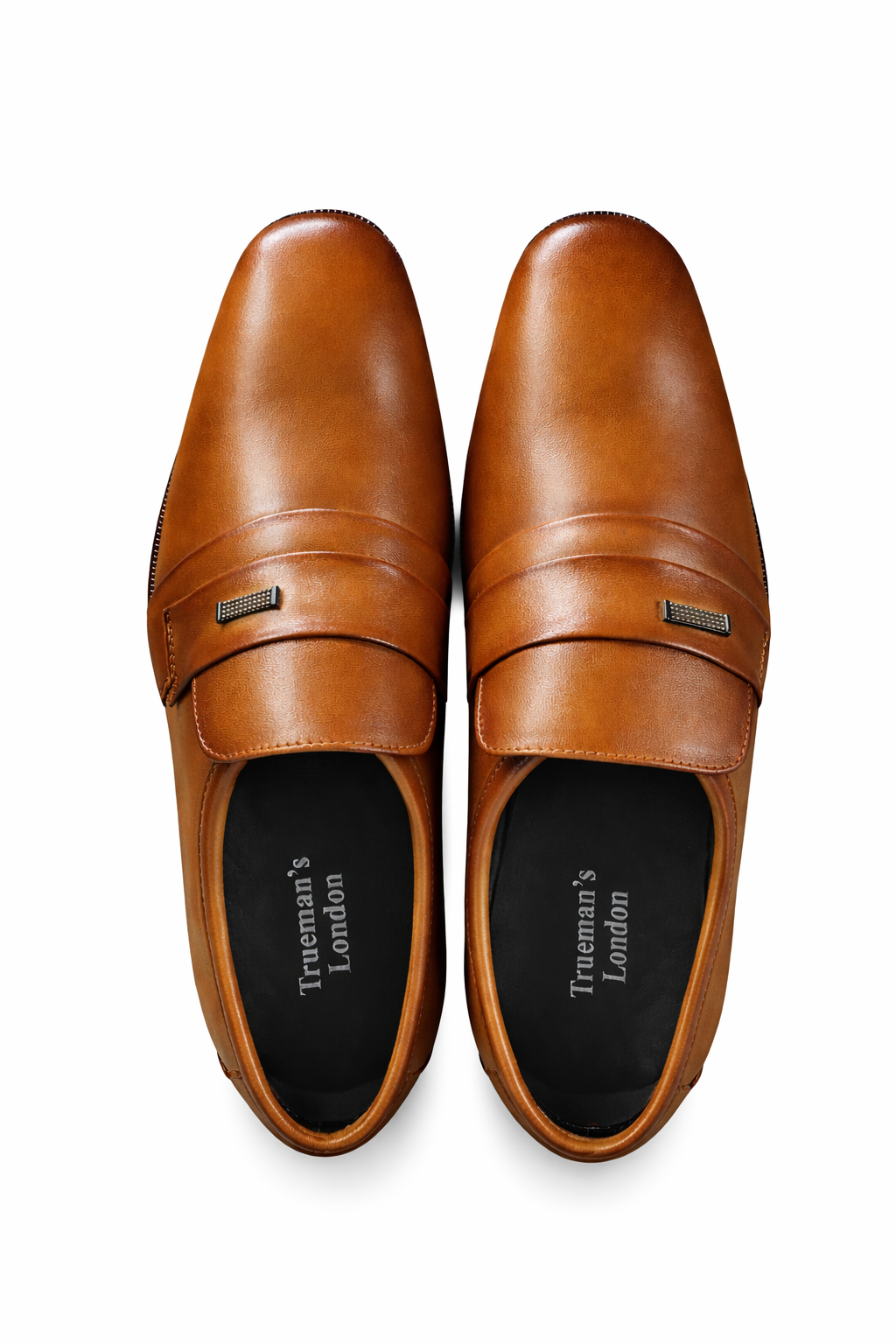 Preston T-Toe Crust Leather Derby Shoes – Tan - Image 4