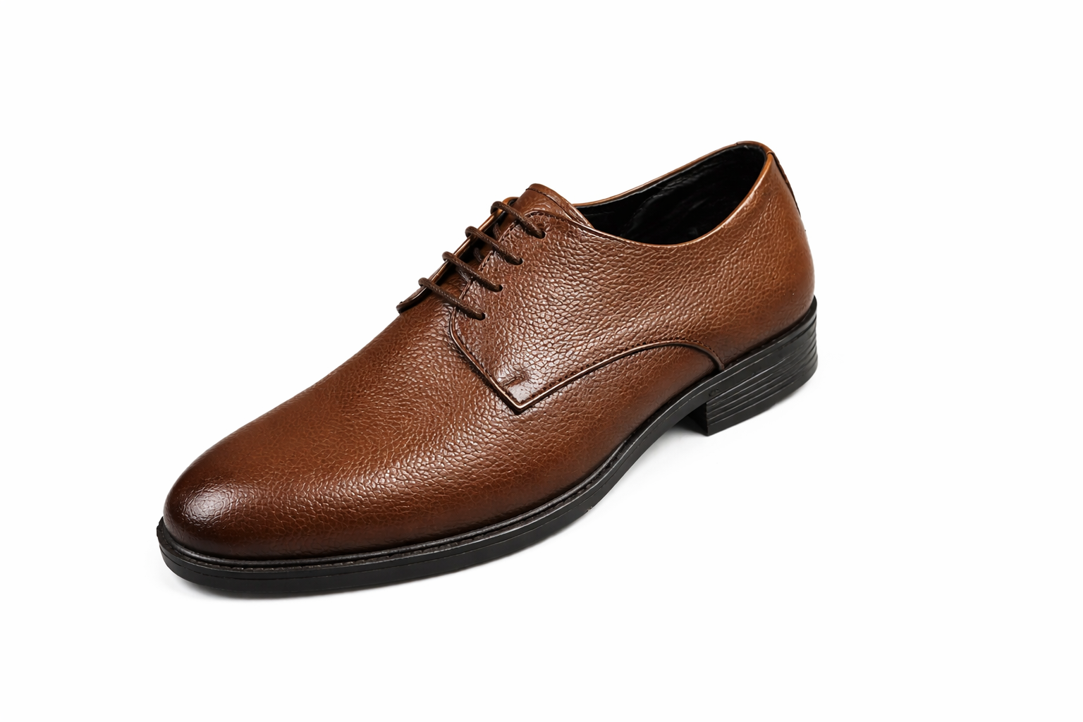 Holden Leather Derby Shoes – Brown - Image 4