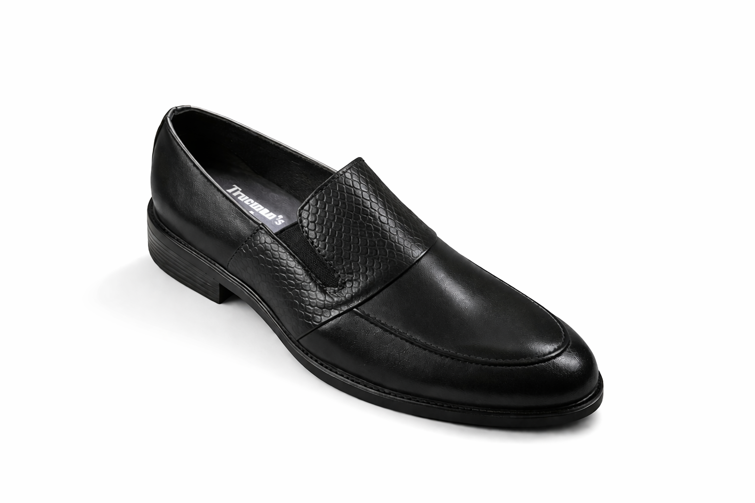 Aero Crust Leather Loafers – Black - Image 3