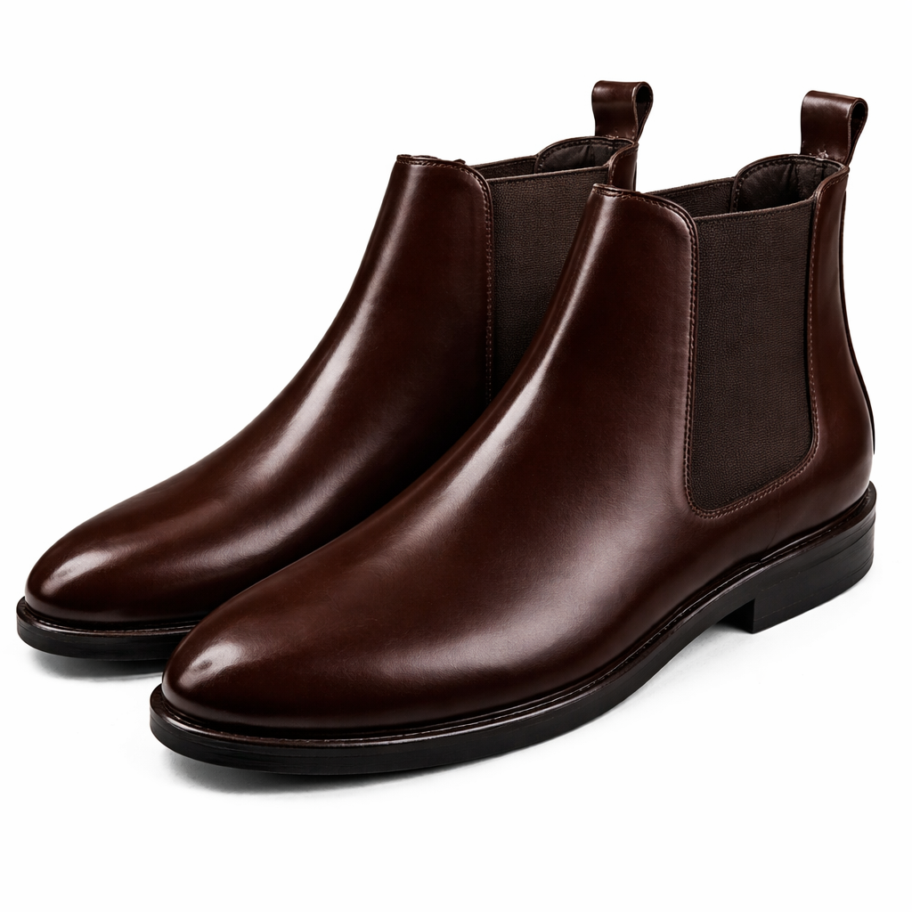 Rowan Leather Chelsea Boots – Dark Brown - Image 2
