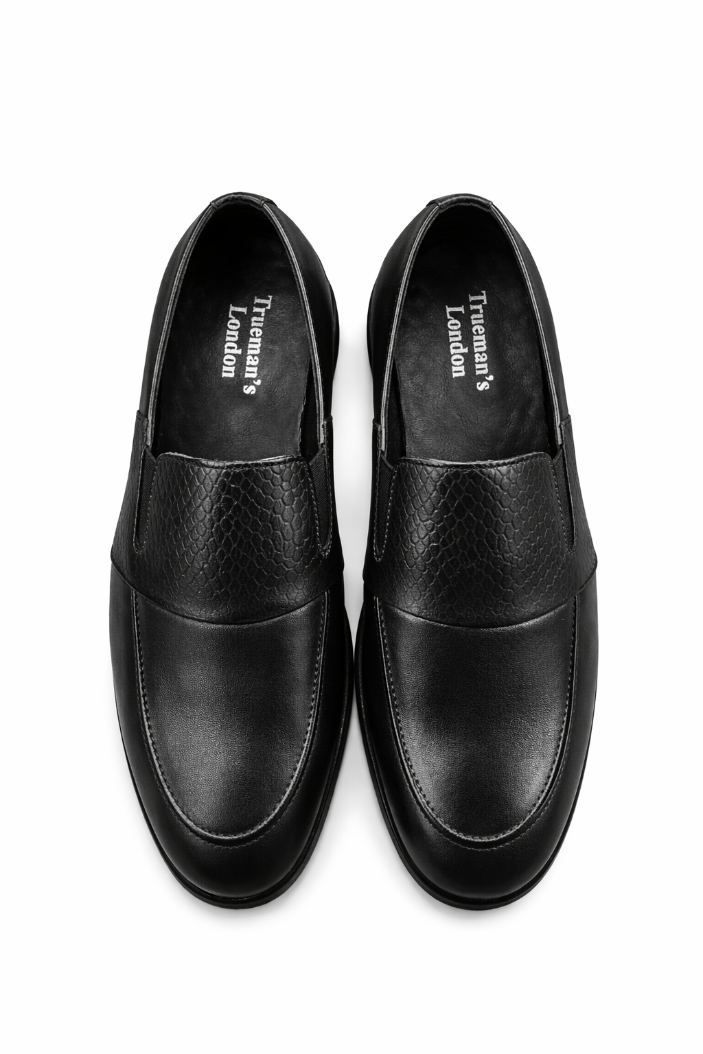 Aero Crust Leather Loafers – Black - Image 4