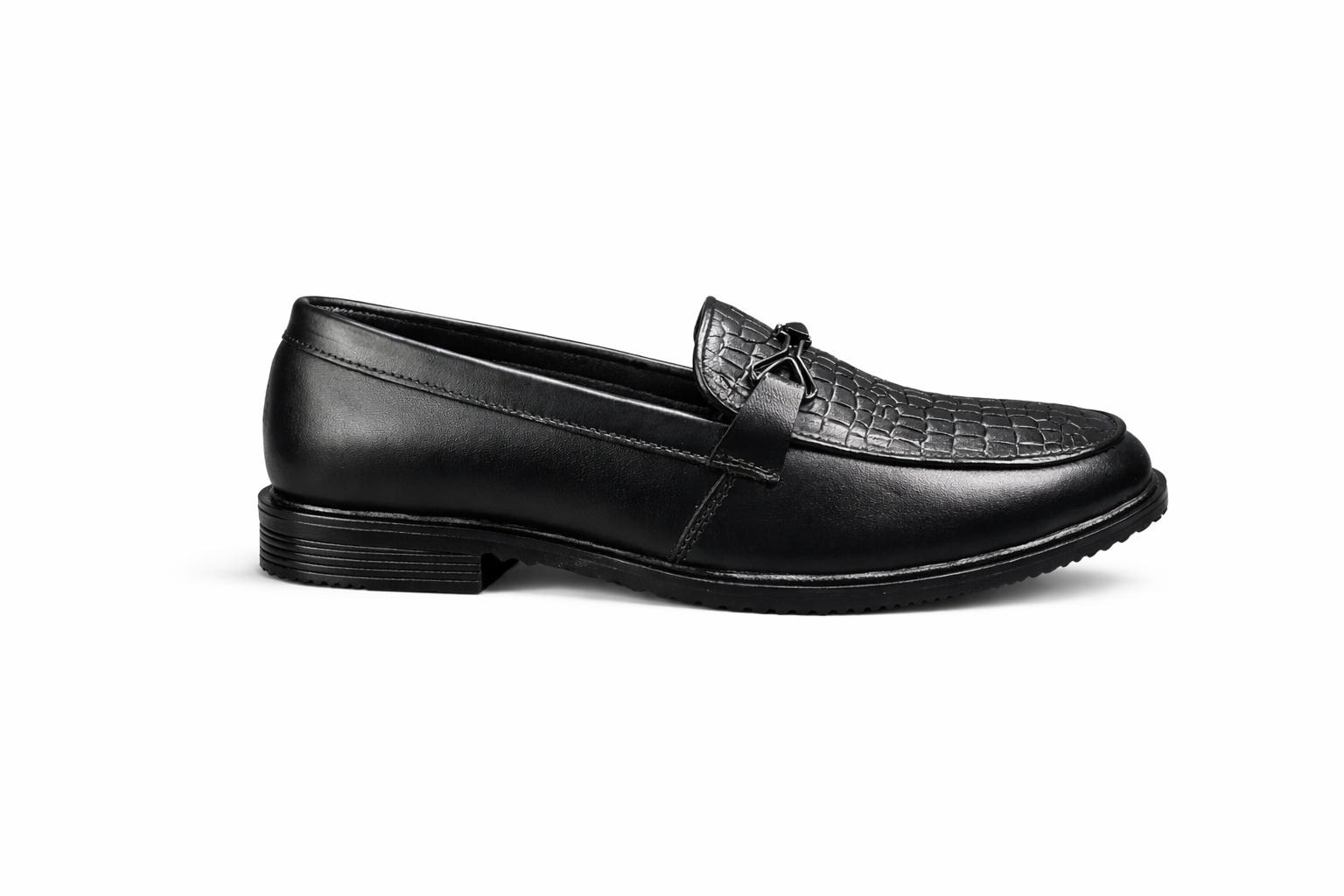 Sterling Crust Leather Loafers – Black - Image 3