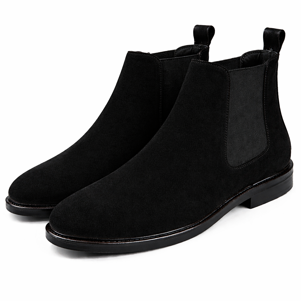 Alder Suede Chelsea Boots – Black - Image 2
