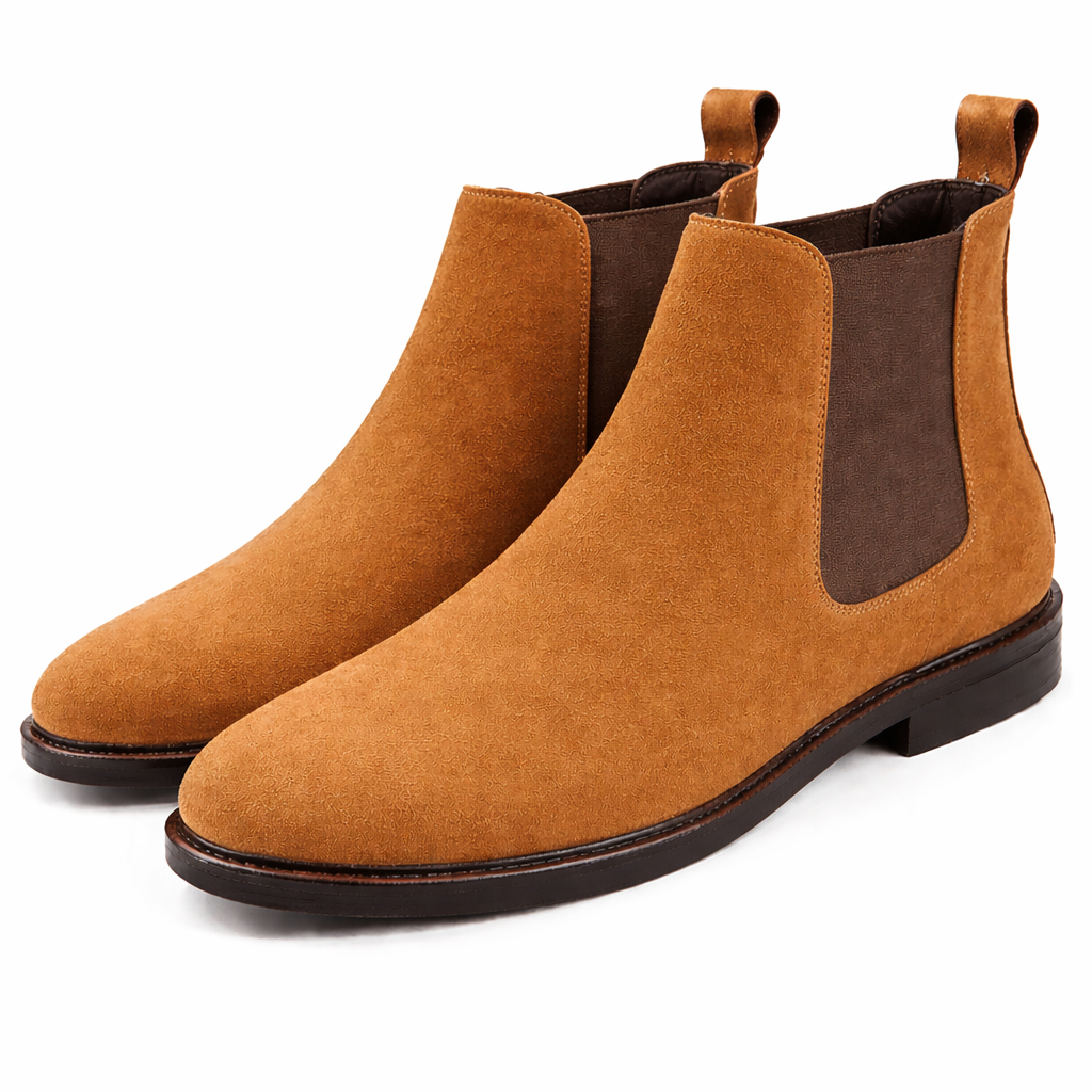 Alder Suede Chelsea Boots – Tan - Image 2
