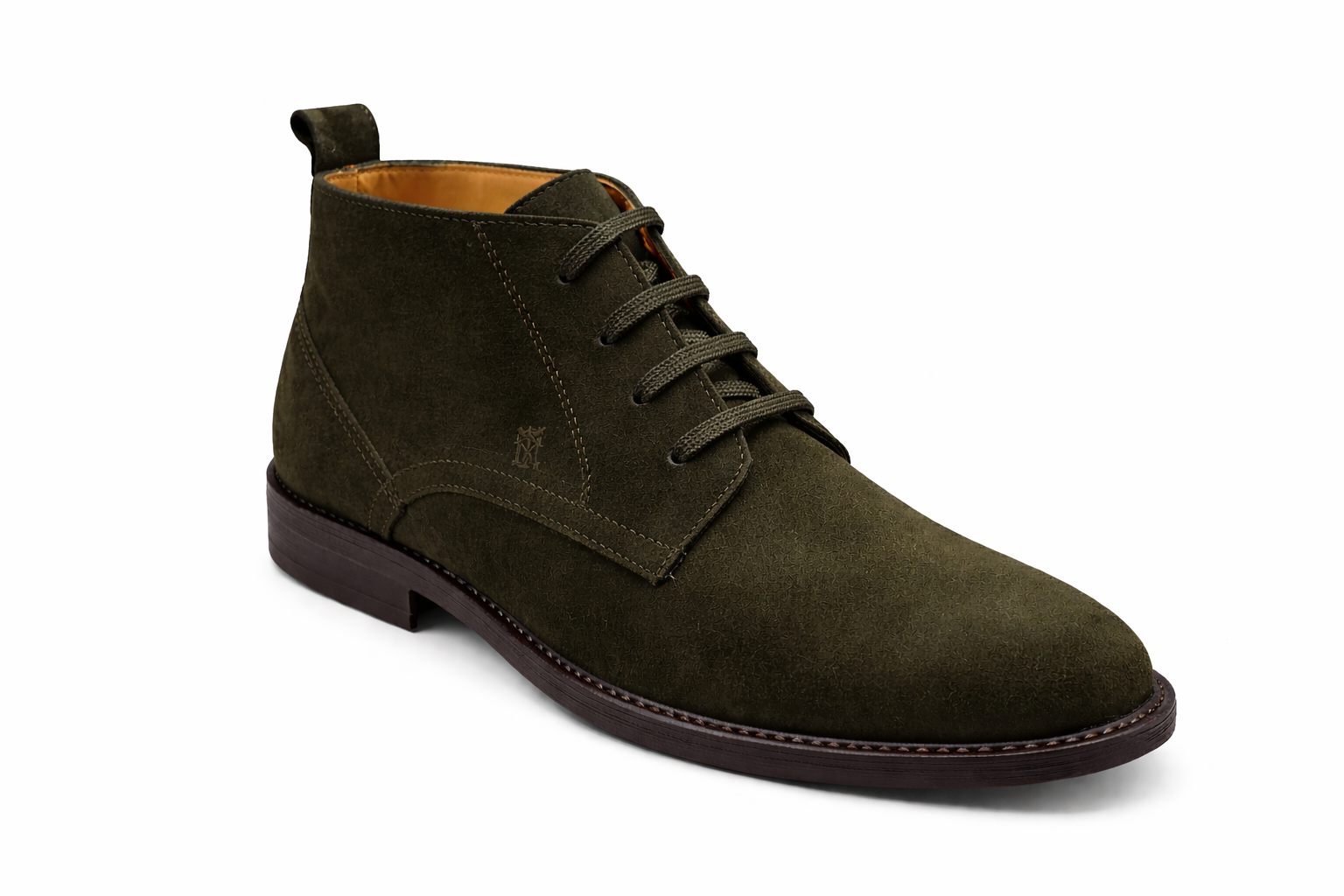 Heritage Suede Chukka Boots – Olive - Image 3