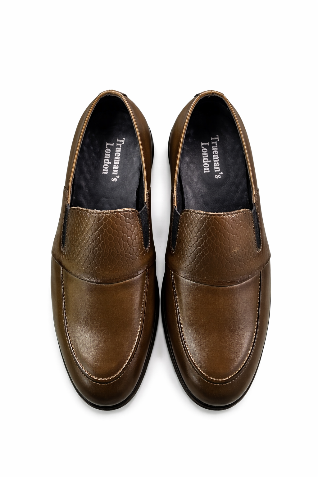 Aero Crust Leather Loafers – Brown - Image 4