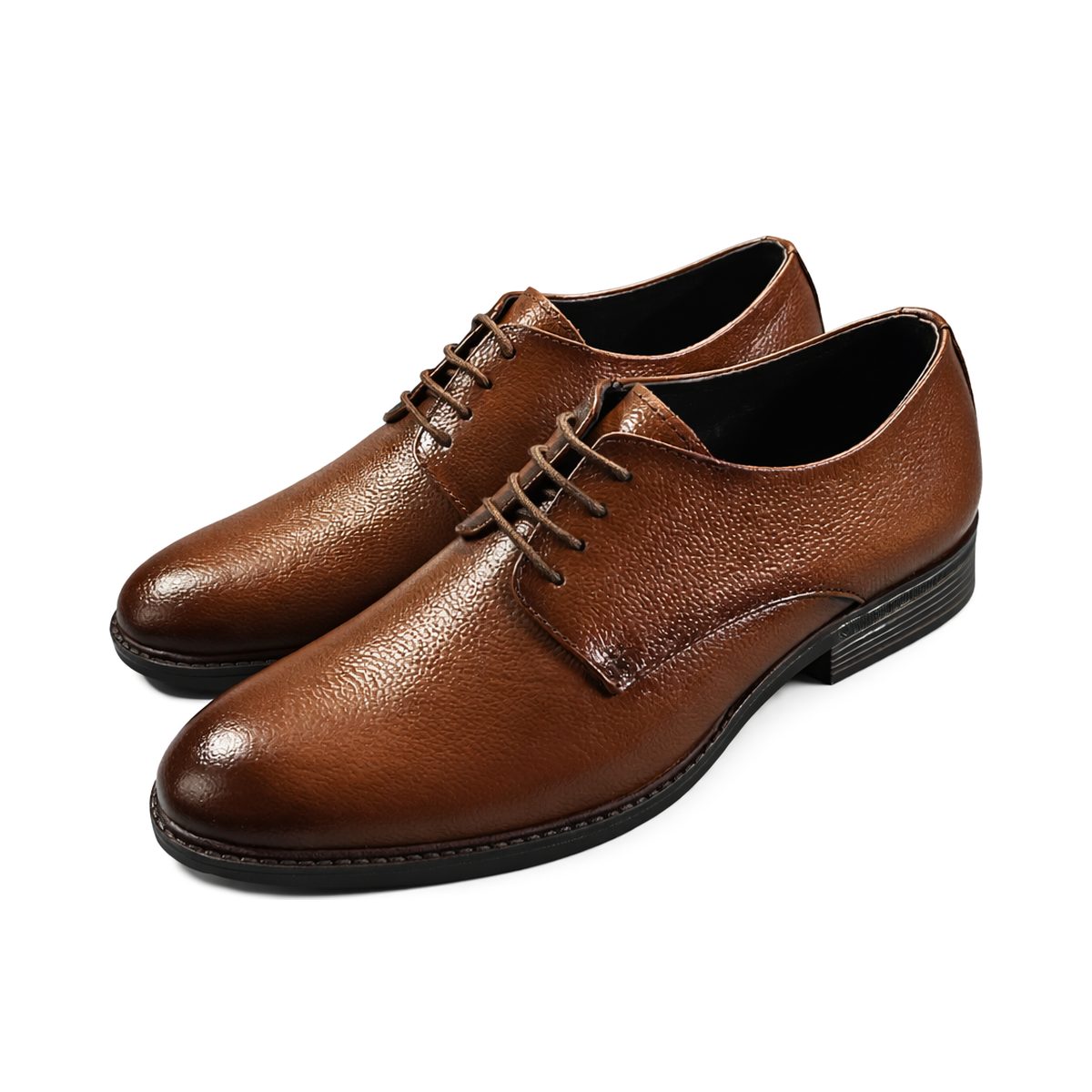 Holden Leather Derby Shoes - Brown
