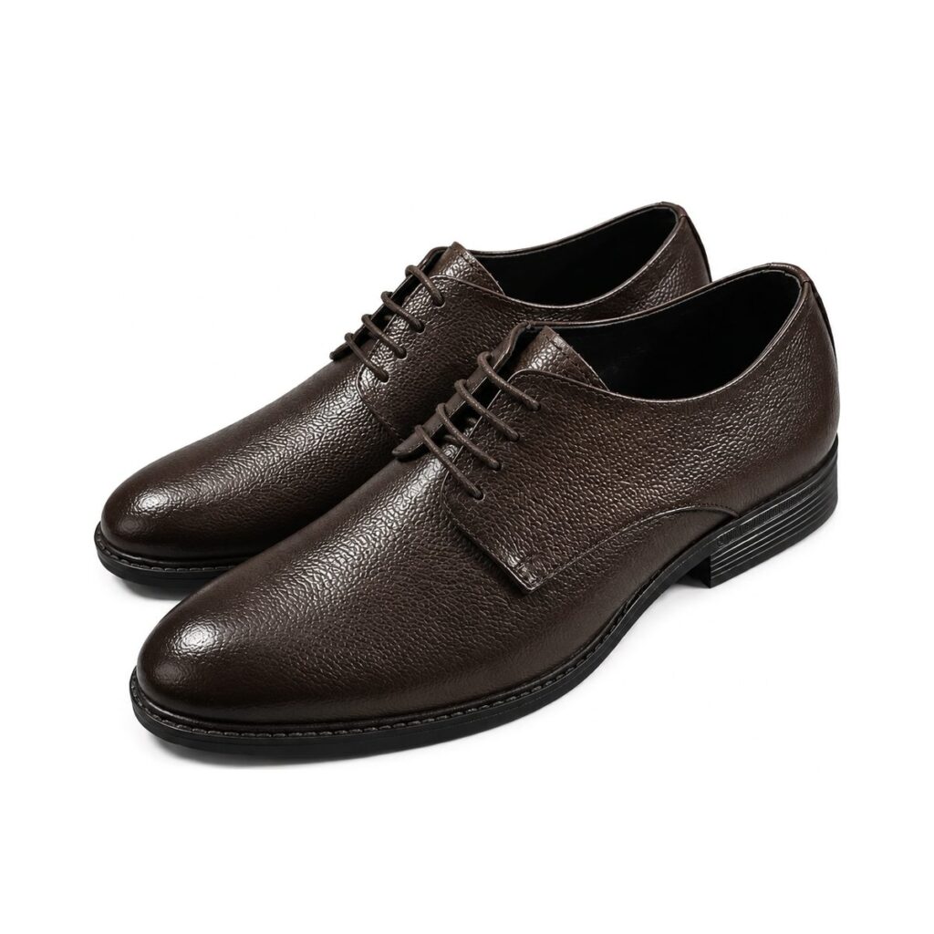 Holden Leather Derby Shoes - Dark Brown