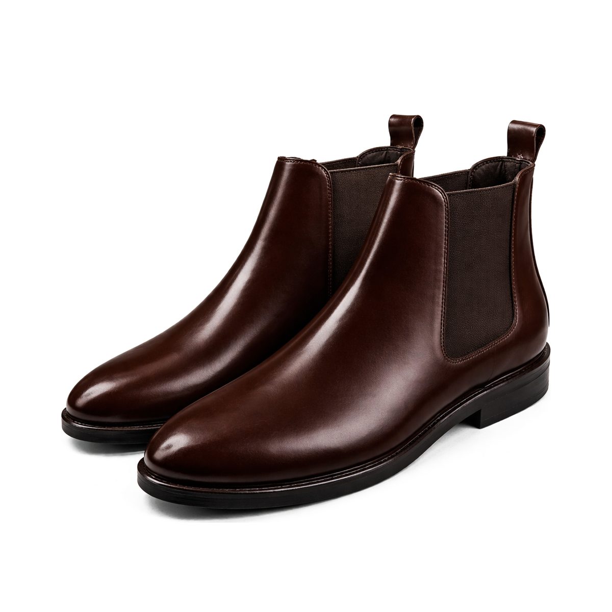 Rowan Leather Chelsea Boots - Dark Brown