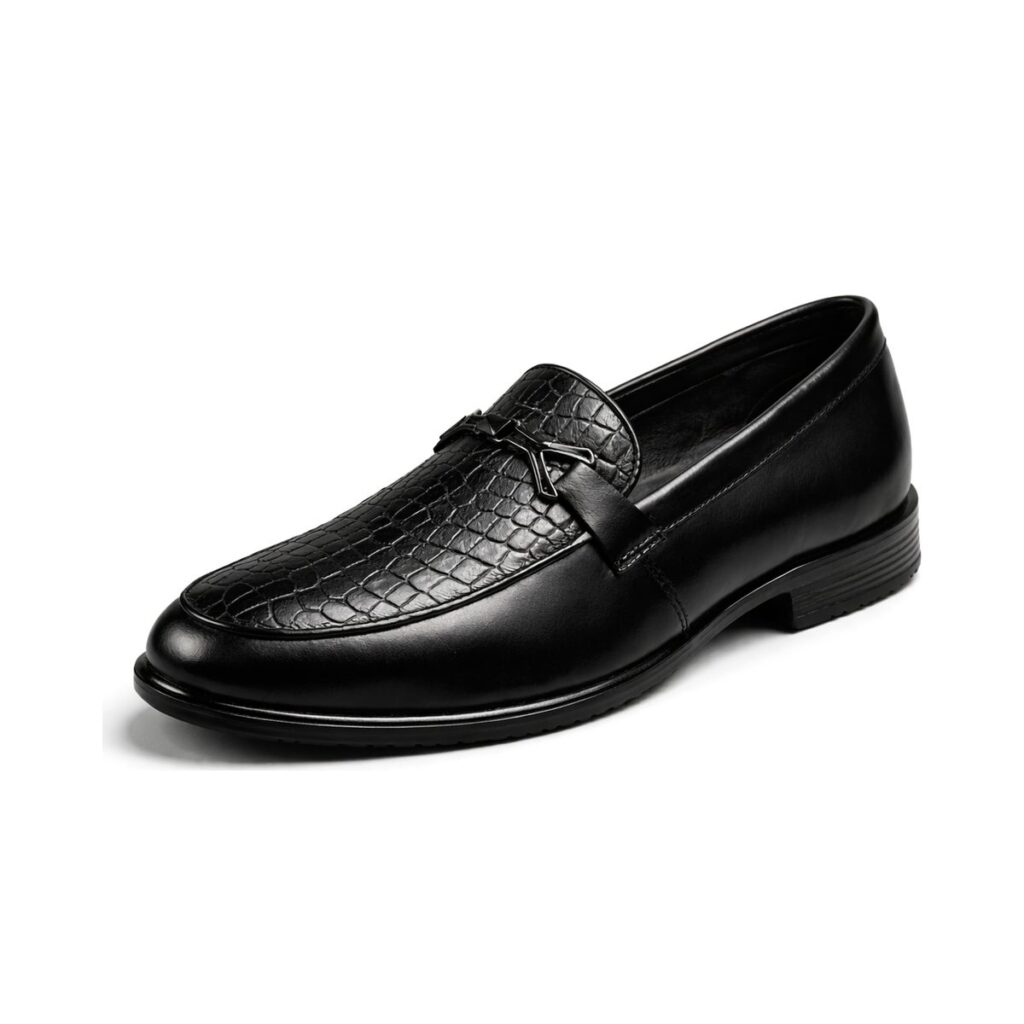 Sterling Crust Leather Loafers - Black
