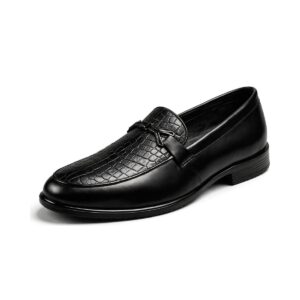 Sterling Crust Leather Loafers - Black